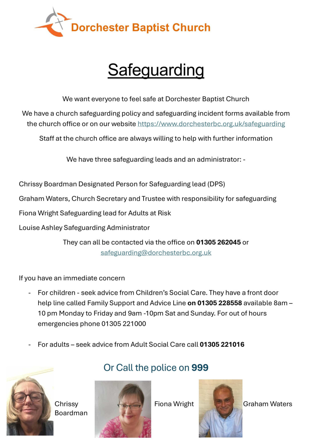 Image 1 from Safeguarding | Dorchester Baptist Church